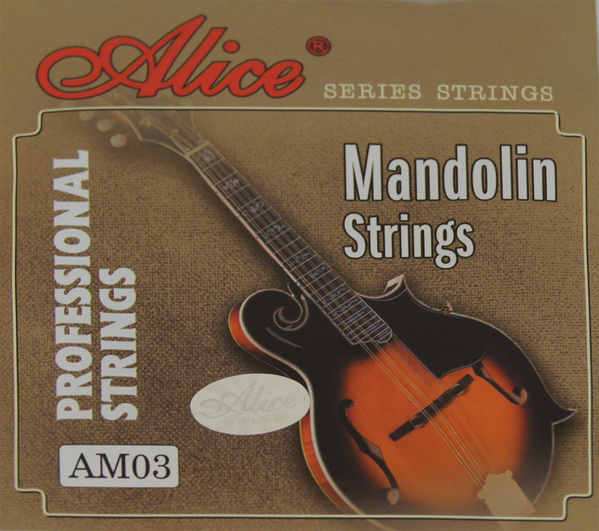 AM03 Комплект струн для мандолины, посеребренная медь, Alice от магазина Соло в Иркутске
