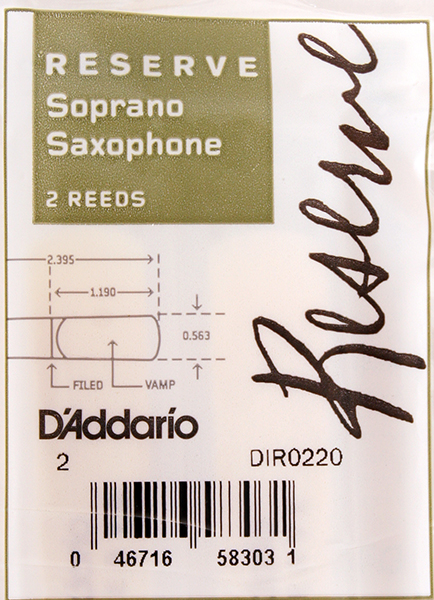 DIR0220 Reserve Трости для саксофона сопрано, размер 2.0, 2шт, Rico от магазина Соло в Иркутске