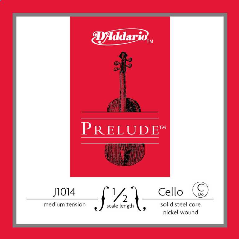 J1014-1/2M Prelude Отдельная струна С/До для виолончели размером 1/2, среднее натяжение, D'Addario от магазина Соло в Иркутске