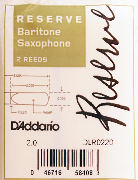 DLR0220 Reserve Трости для саксофона баритон, размер 2.0, 2шт, Rico от магазина Соло в Иркутске