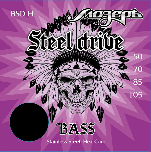 BSD-H Steel Drive Комплект струн для бас-гитары, сталь, 50-105, Мозеръ от магазина Соло в Иркутске