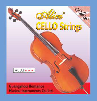 A803 Комплект струн для виолончели, никель. Alice от магазина Соло в Иркутске