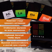 Струны для скрипки Quinta 1/4 (набор) medium от магазина Соло в Иркутске