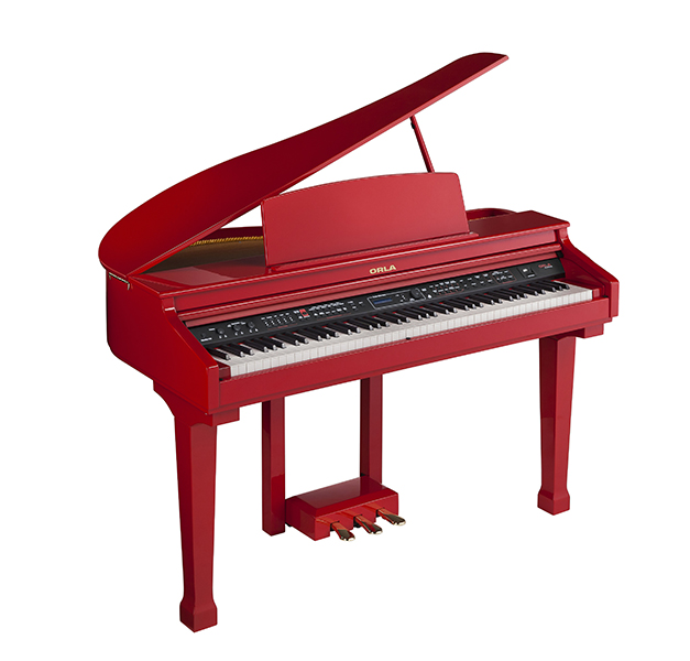 Grand-120-RED Цифровой рояль, с автоаккомпанементом, красный (3 коробки), Orla от магазина Соло в Иркутске