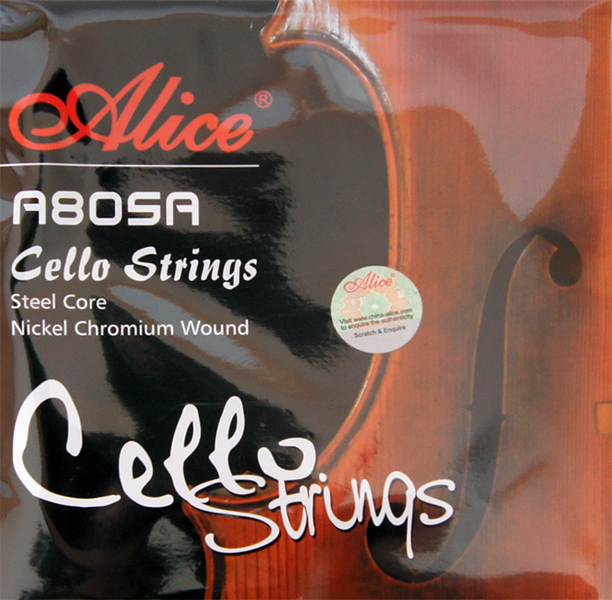A805A Комплект струн для виолончели, никель Alice от магазина Соло в Иркутске