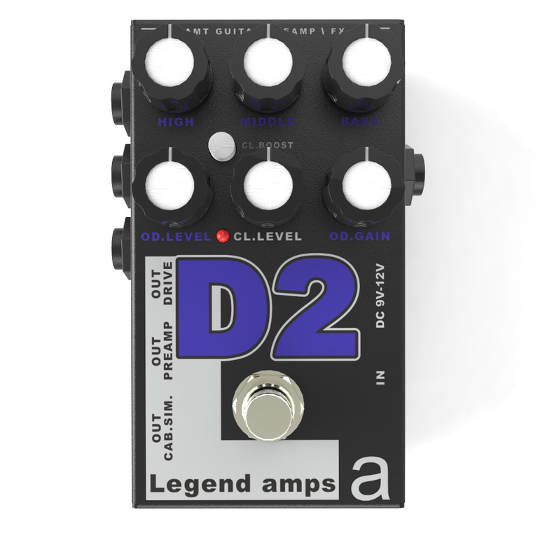D-2 Legend Amps 2 Двухканальный гитарный предусилитель D2 (Diezel), AMT Electronics от магазина Соло в Иркутске