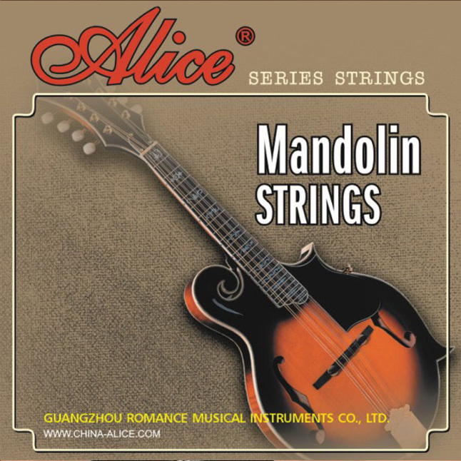 AM04 Комплект струн для мандолины, латунь, петля 10-34, Alice от магазина Соло в Иркутске