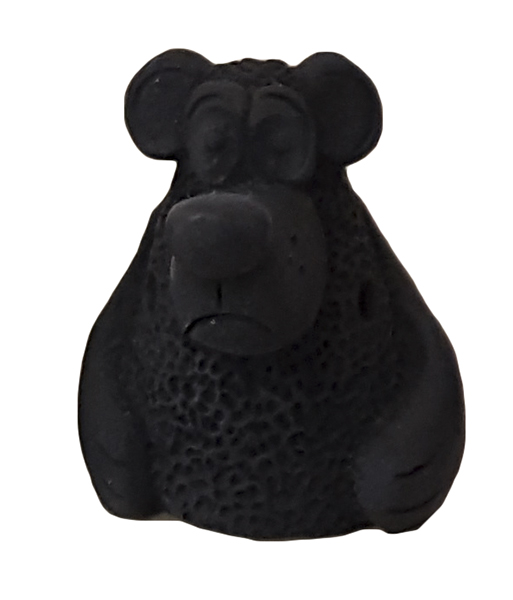 SM02 Свистулька маленькая Медведь, черная, Керамика Щипановых от магазина Соло в Иркутске