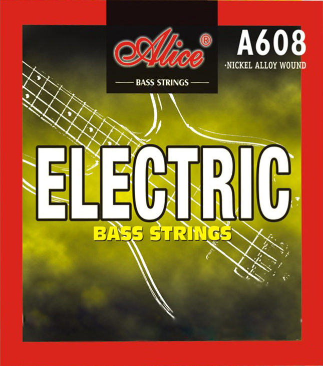 A608(4)-L Light Комплект струн для бас-гитары, сталь/сплав никеля, 040-095, Alice от магазина Соло в Иркутске