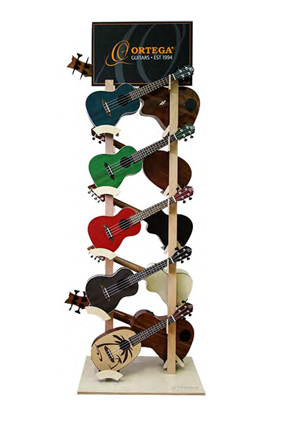 DIS-ORUKE-10 Витрина стойка для 10 укулеле, без инструментов, Ortega от магазина Соло в Иркутске