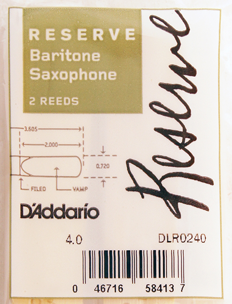 DLR0240 Reserve Трости для саксофона баритон, размер 4.0, 2шт, Rico от магазина Соло в Иркутске