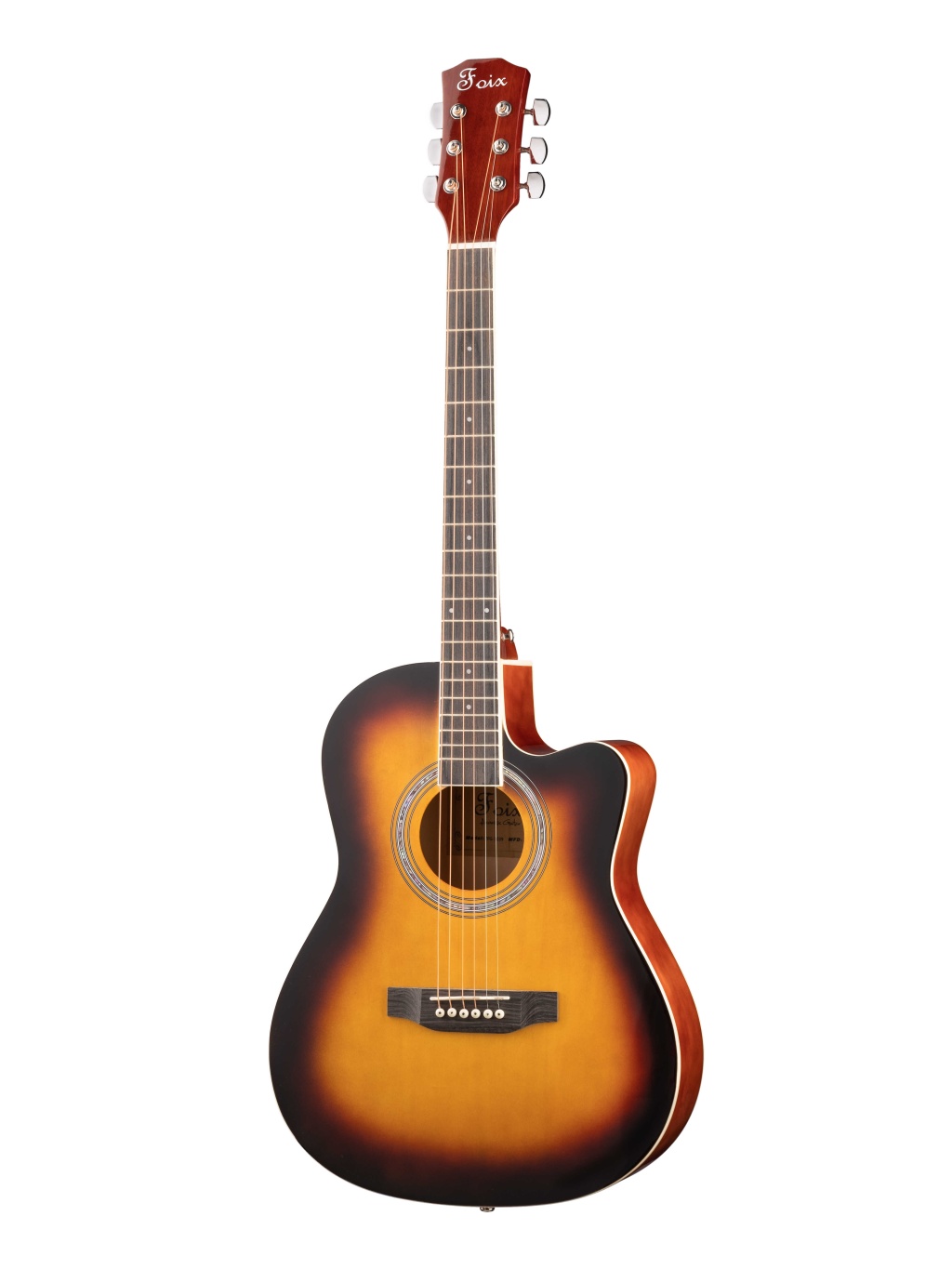 FFG-3039-SB Акустическая гитара, с вырезом, санберст, Foix от магазина Соло в Иркутске