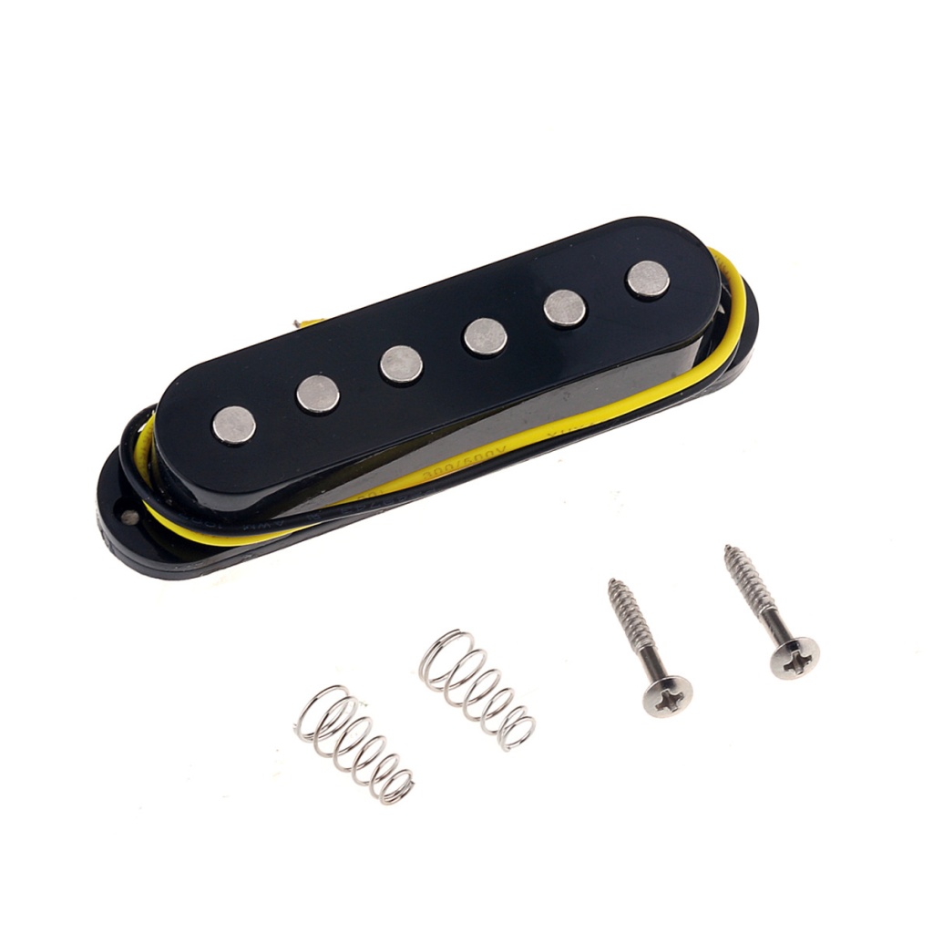 M521 Звукосниматель магнитный сингл, для Fender Strat, бриджевый, черный, Musiclily от магазина Соло в Иркутске