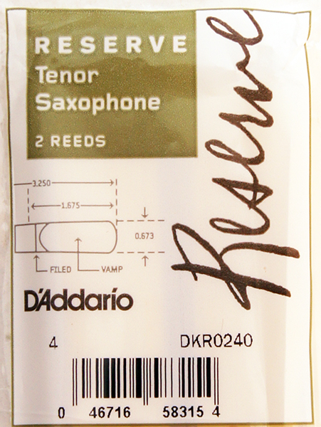 DKR0240 Reserve Трости для саксофона тенор, размер 4.0, 2шт, Rico от магазина Соло в Иркутске