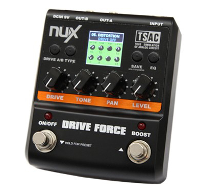 DRIVE-FORCE Педаль эффектов, Nux Cherub от магазина Соло в Иркутске