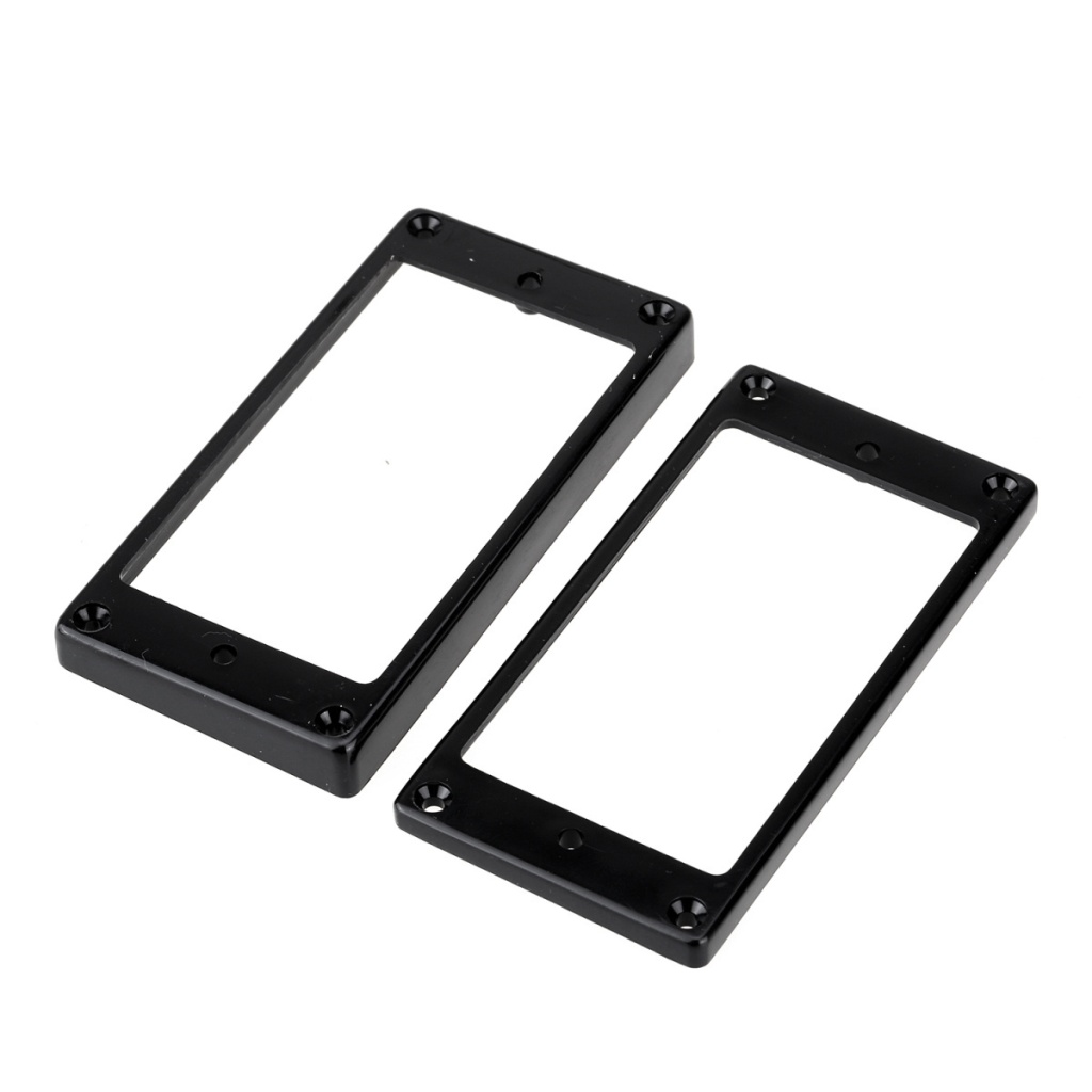MX1588BK-MX1589BK Комплект рамок звукоснимателей (1+1), прямые, черные, Musiclily от магазина Соло в Иркутске