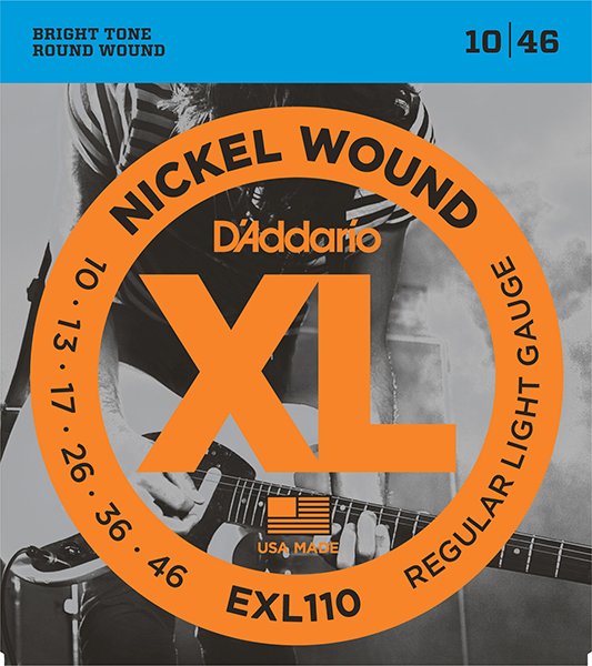 EXL110 XL NICKEL WOUND Струны для электрогитары Regular Light 10-46 D`Addario от магазина Соло в Иркутске