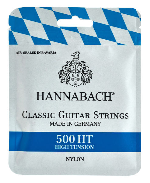 500HT Комплект струн для классической гитары, посеребренная медь, сильное натяжение, Hannabach от магазина Соло в Иркутске
