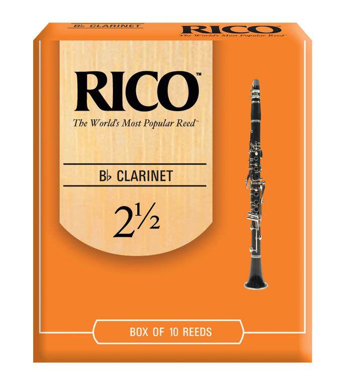 RCA1025 Rico Трости для кларнета Bb, размер 2.5, 10шт в упаковке Rico от магазина Соло в Иркутске