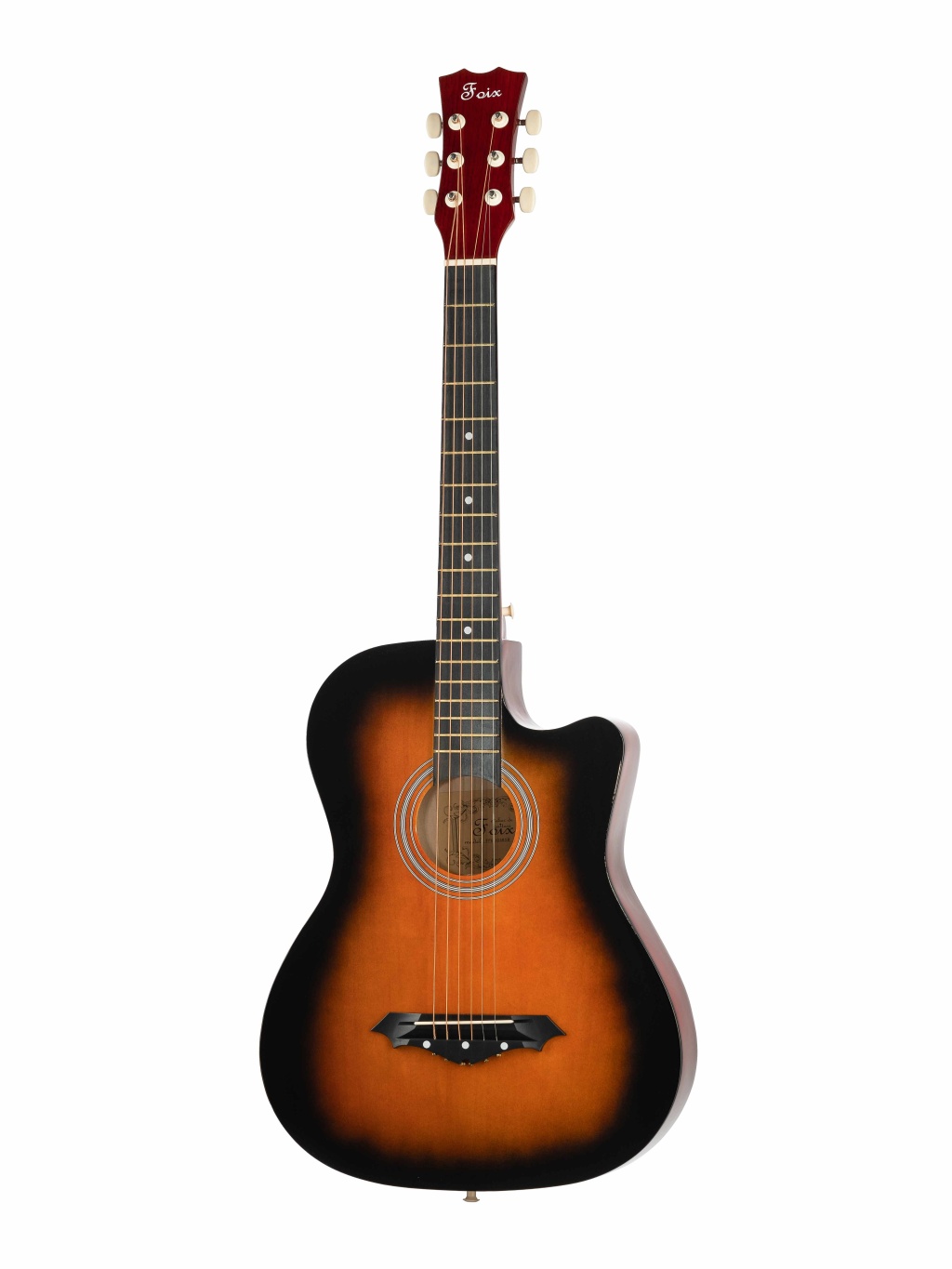 FFG-1038SB Акустическая гитара, санберст, с вырезом, Foix от магазина Соло в Иркутске