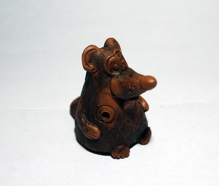 SM11 Свистулька маленькая Мышь, Керамика Щипановых от магазина Соло в Иркутске