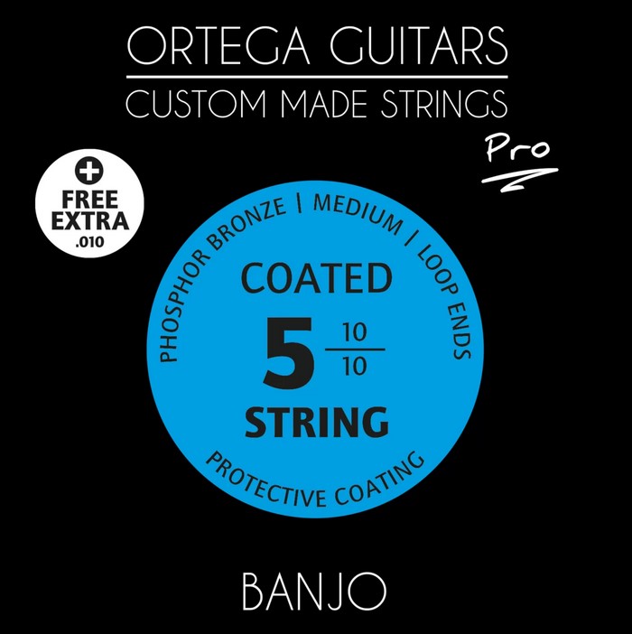 BJP-5 Комплект струн для банджо, 10-22, с покрытием, Ortega от магазина Соло в Иркутске