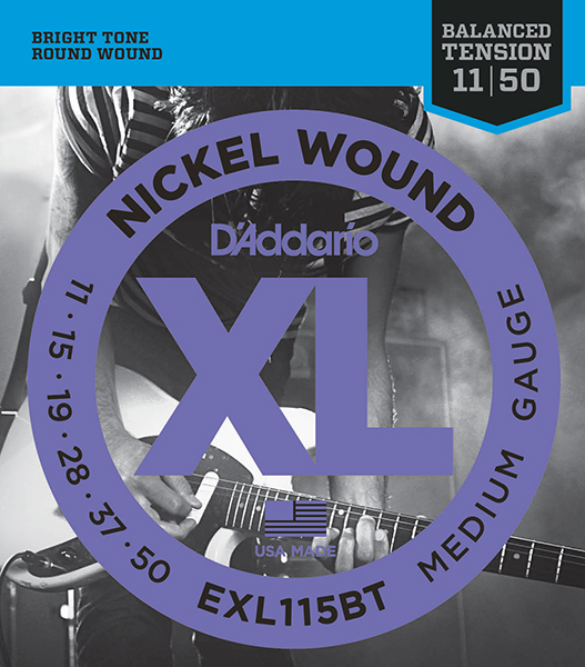 EXL115BT Nickel Wound Комплект струн для электрогитары, Medium, 11-50, D'Addario от магазина Соло в Иркутске
