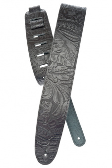 25LE00 Embossed Кожаный ремень для гитары, черный, Planet Waves от магазина Соло в Иркутске