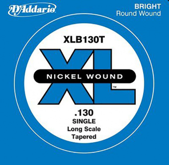 XLB130T Nickel Wound Tapered Отдельная струна для бас-гитары, никелированная, .130, D'Addario от магазина Соло в Иркутске