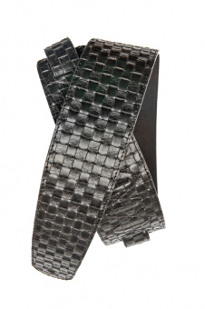 25LWV-02 Кожаный ремень для гитары, рисунок «Small Basket Weave», черный, Planet Waves от магазина Соло в Иркутске