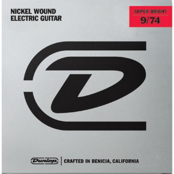 DESBN0974 Super Bright Комплект струн для 8-стр электрогитары, никелированные, Hybrid, 9-74, Dunlop от магазина Соло в Иркутске