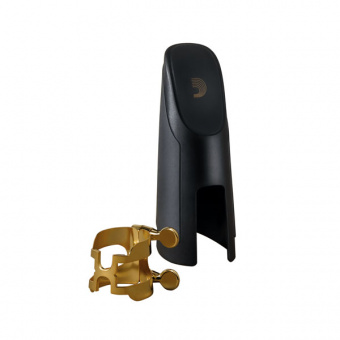HBS2G H-Ligature Лигатура с колпачком для саксофона баритон, позолоченная, Rico от магазина Соло в Иркутске