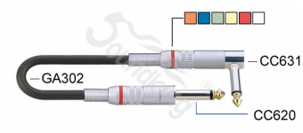 BC804-3M Кабель инструментальный, прямой и угловой коннектор, 3м, Soundking от магазина Соло в Иркутске