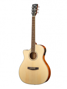 GA-MEDX-LH-OP Grand Regal Series Электро-акустическая гитара, с вырезом,леворукая, натуральный, Cort от магазина Соло в Иркутске