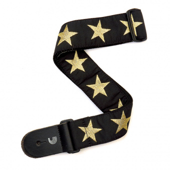 20T05 Тканный ремень для гитары, рисунок «Gold Star», Planet Waves от магазина Соло в Иркутске