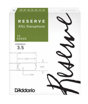 DJR1035 Reserve Трости для саксофона альт, размер 3.5, 10шт, Rico от магазина Соло в Иркутске