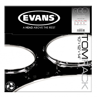 ETP-G14CLR-F G14 Clear Fusion Набор пластика для том барабана 10"/12"/14", Evans от магазина Соло в Иркутске
