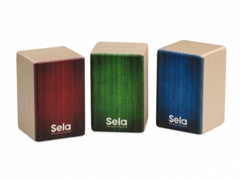 SE-108 Mini Cajon Набор мини шейкеров, 3 шт, Sela от магазина Соло в Иркутске
