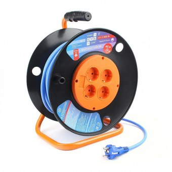 PC-BG4-F-30-K PowerCube Шнур-удлинитель на катушке, морозостойкий, 30м, Электрическая мануфактура от магазина Соло в Иркутске