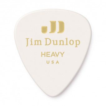 483P01HV Genuine Celluloid Медиаторы, 12шт, толстые, белые, Dunlop от магазина Соло в Иркутске