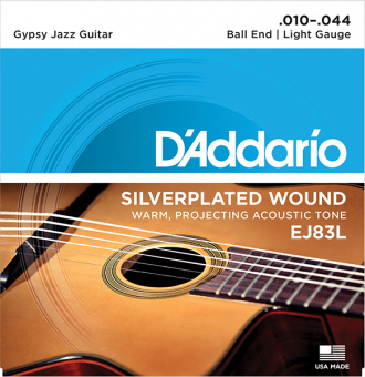EJ83L Gypsy Jazz Комплект струн для акустической гитары, шарики на концах, Light, 10-44, D'Addario от магазина Соло в Иркутске