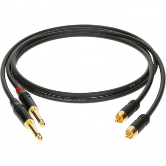 AL-RP0300 Кабель акустический RCA-Jack 6,35мм, 3м, 2шт, Klotz от магазина Соло в Иркутске