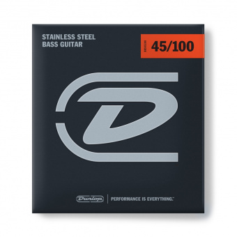 DBS45100 Комплект струн для бас-гитары, нерж.сталь, Medium Light, 45-100, Dunlop от магазина Соло в Иркутске
