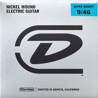 DESBN0946 Super Bright Комплект струн для электрогитары, никелированные, Light/Hybrid, 9-46, Dunlop от магазина Соло в Иркутске