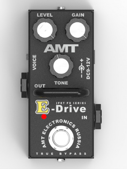ED-2 E-Drive mini Гитарная педаль перегруза, AMT Electronics от магазина Соло в Иркутске
