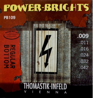 PB109 Power-Brights Regular Bottom Комплект струн для электрогитары, 9-42, Thomastik от магазина Соло в Иркутске