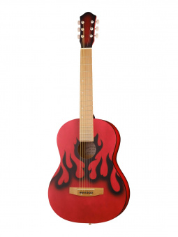 M-313-FL Акустическая гитара, пламя, Амистар от магазина Соло в Иркутске
