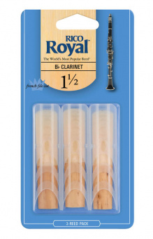 RCB0315 Rico Royal Трости для кларнета Вb, размер 1.5, 3шт, Rico от магазина Соло в Иркутске