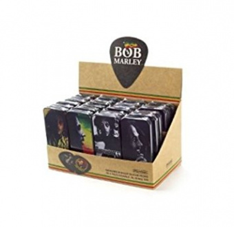 BOB-PT24 Bob Marley Витрина с медиаторами, 24 коробочки, 6 рисунков, Dunlop от магазина Соло в Иркутске