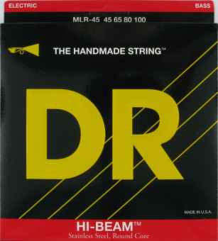 MLR-45 Hi-Beam Комплект струн для бас-гитары, сталь, Medium - Light, 45-100, DR от магазина Соло в Иркутске